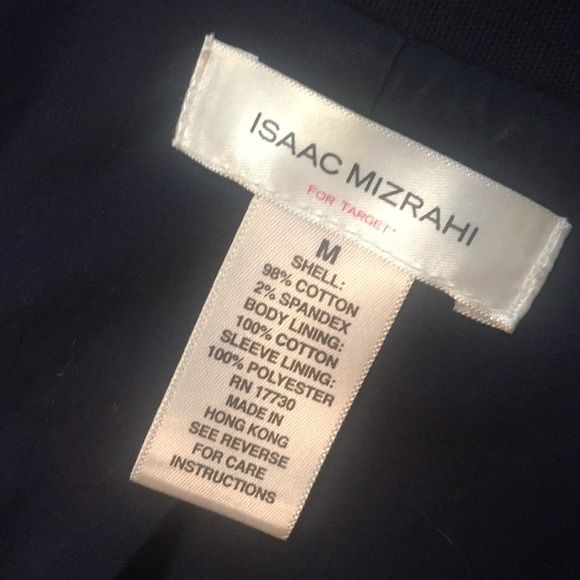 Isaac Mizrahi Target Jacket suit navy blue white M - Picture 4 of 4